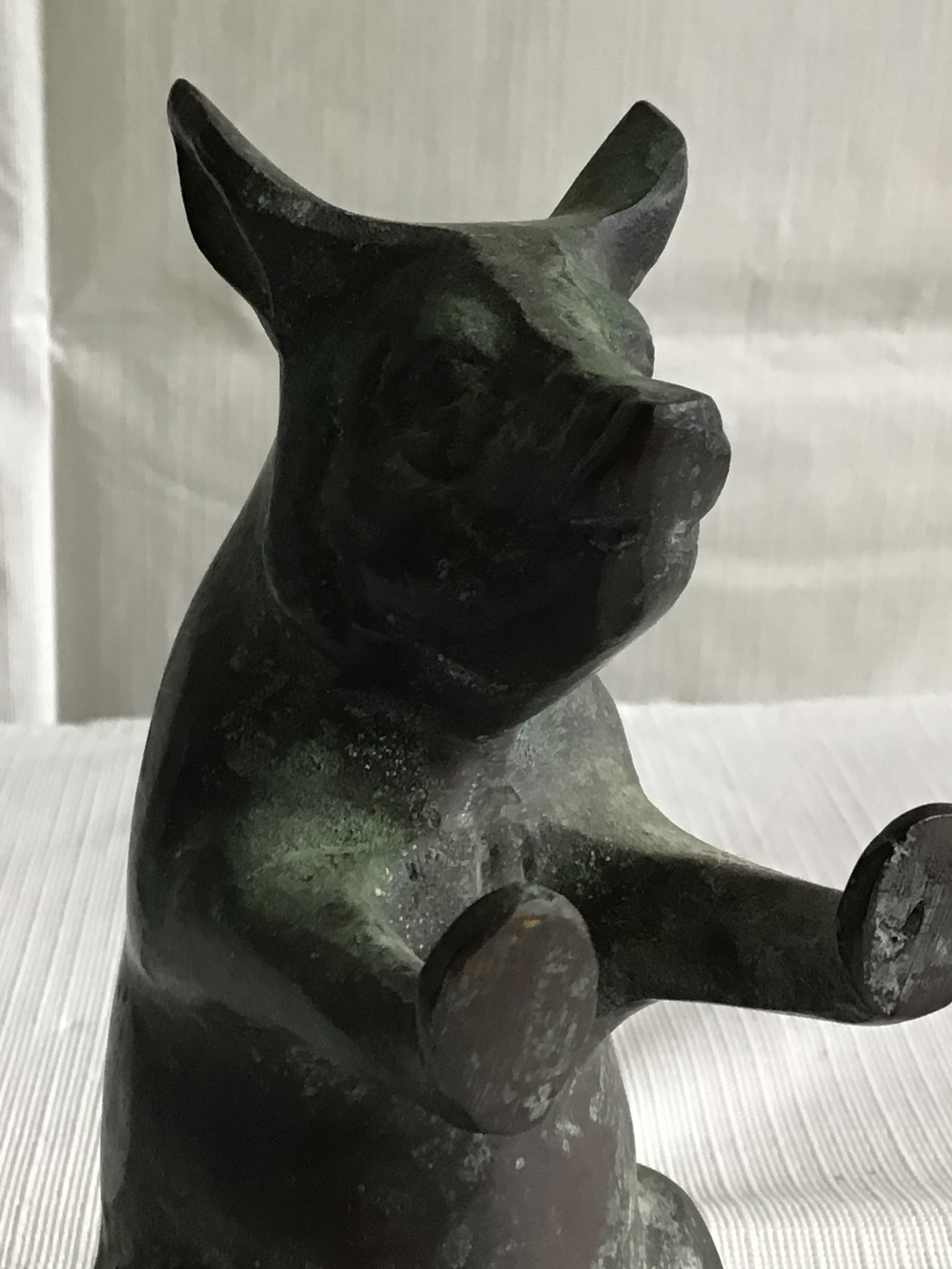 Set of 1960s Bronze Pig Bookends 1