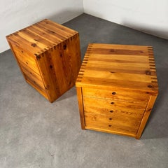Set of 1970's Ate van Apeldoorn American Pine Chests of Drawers.