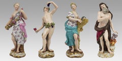 Set of 19th c. Meissen Four Seasons Figurines