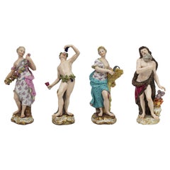 Set of 19th c. Meissen Four Seasons Figurines