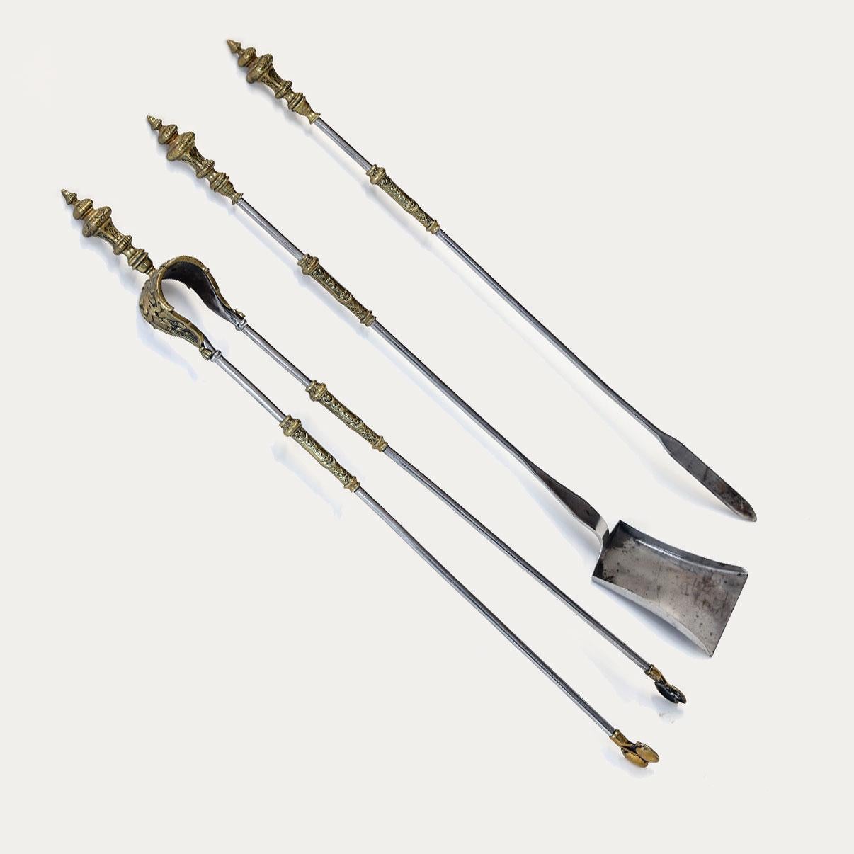 Georgian Set of 19th Century English Fire Tools