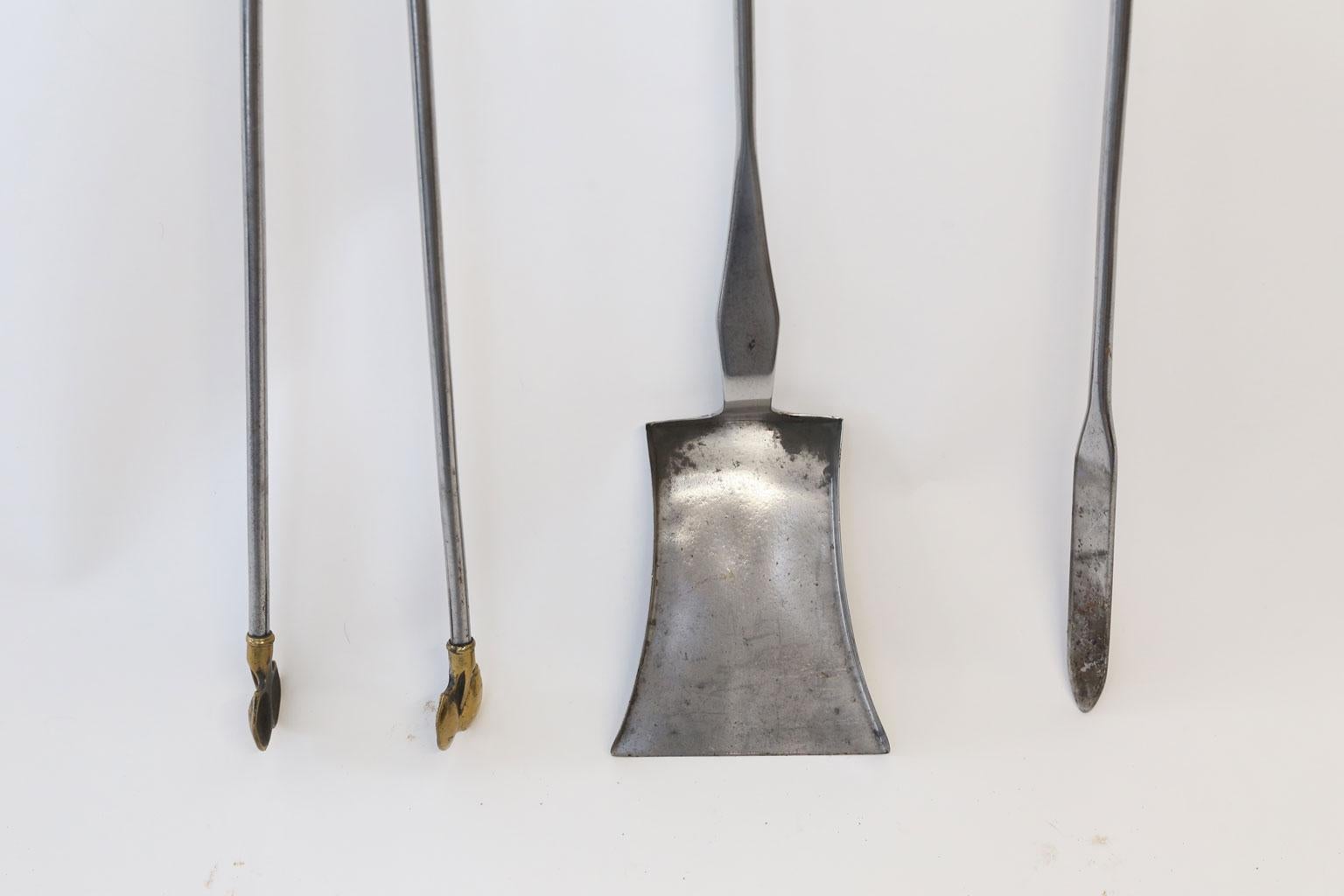 Gilt Set of 19th Century English Fire Tools