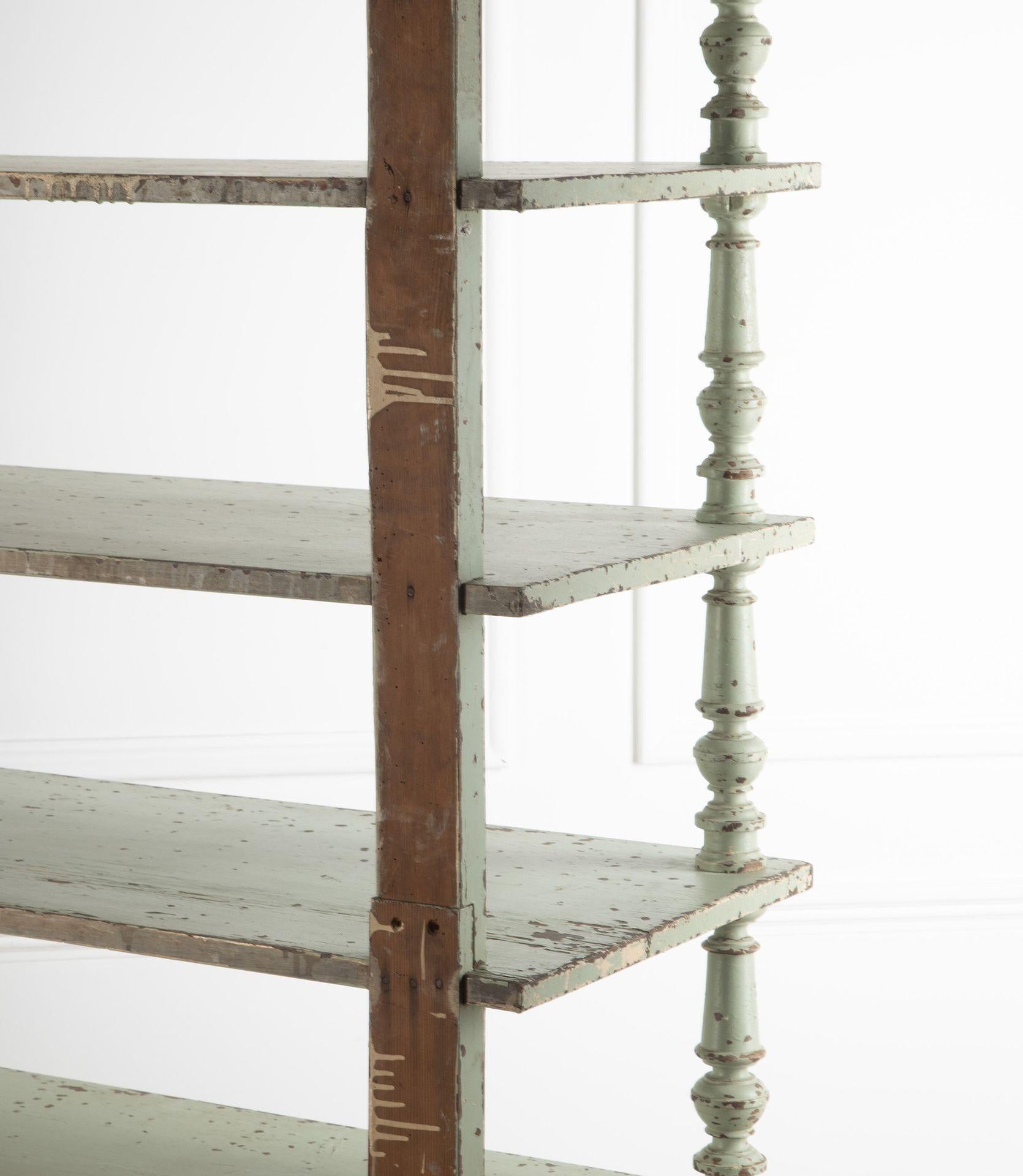 Set of 19th Century English Painted Shelves For Sale 5