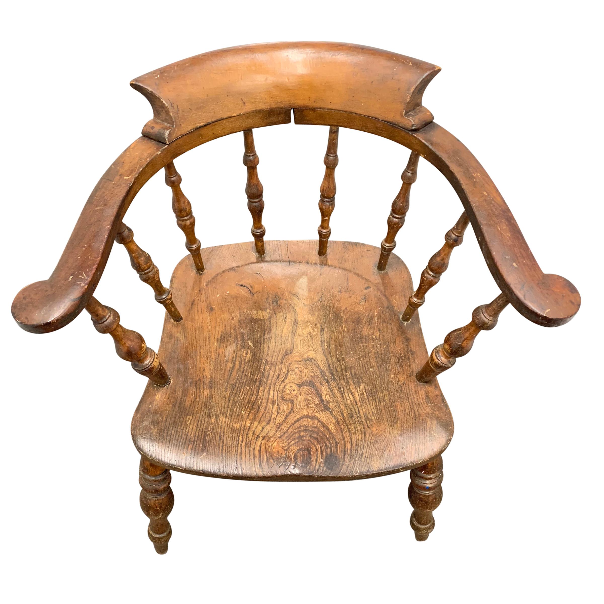 Set of 19th Century English Pub Chairs 1