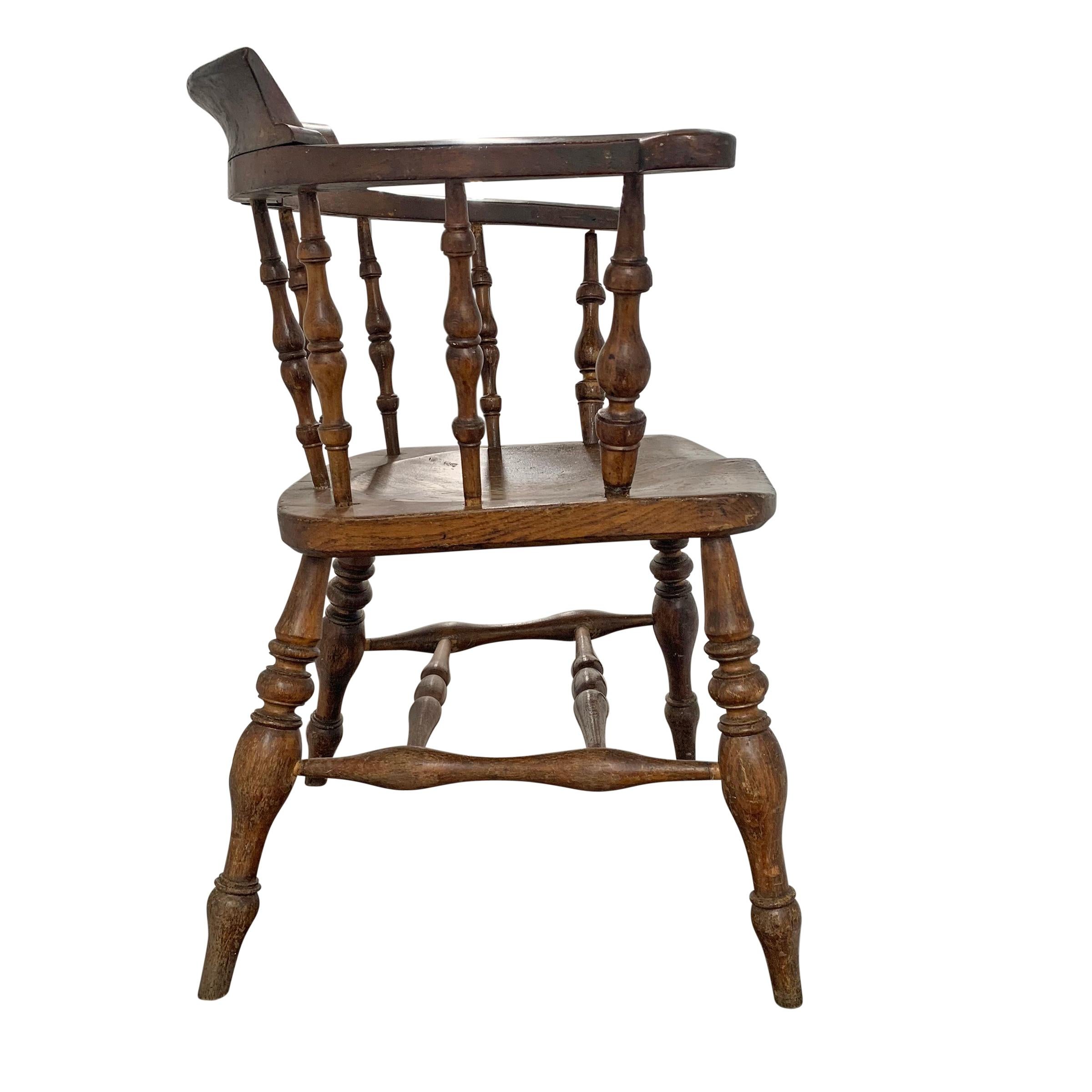 Rustic Set of 19th Century English Pub Chairs