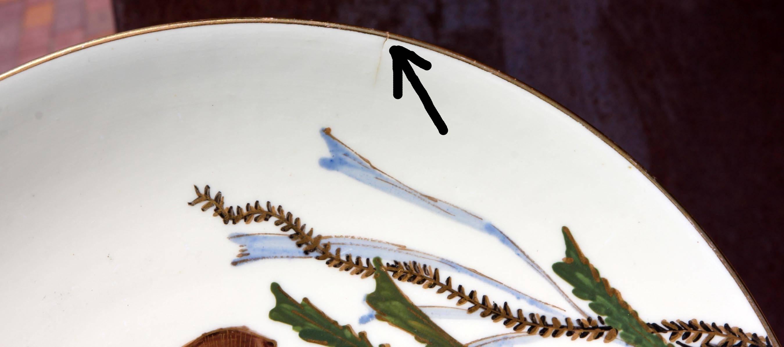 Porcelain Set of 19th Century Fish Plates