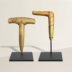 Set of 19th Century French Bulb Planters on Custom Stands