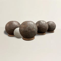 Set of 19th Century French Pétanque Boules