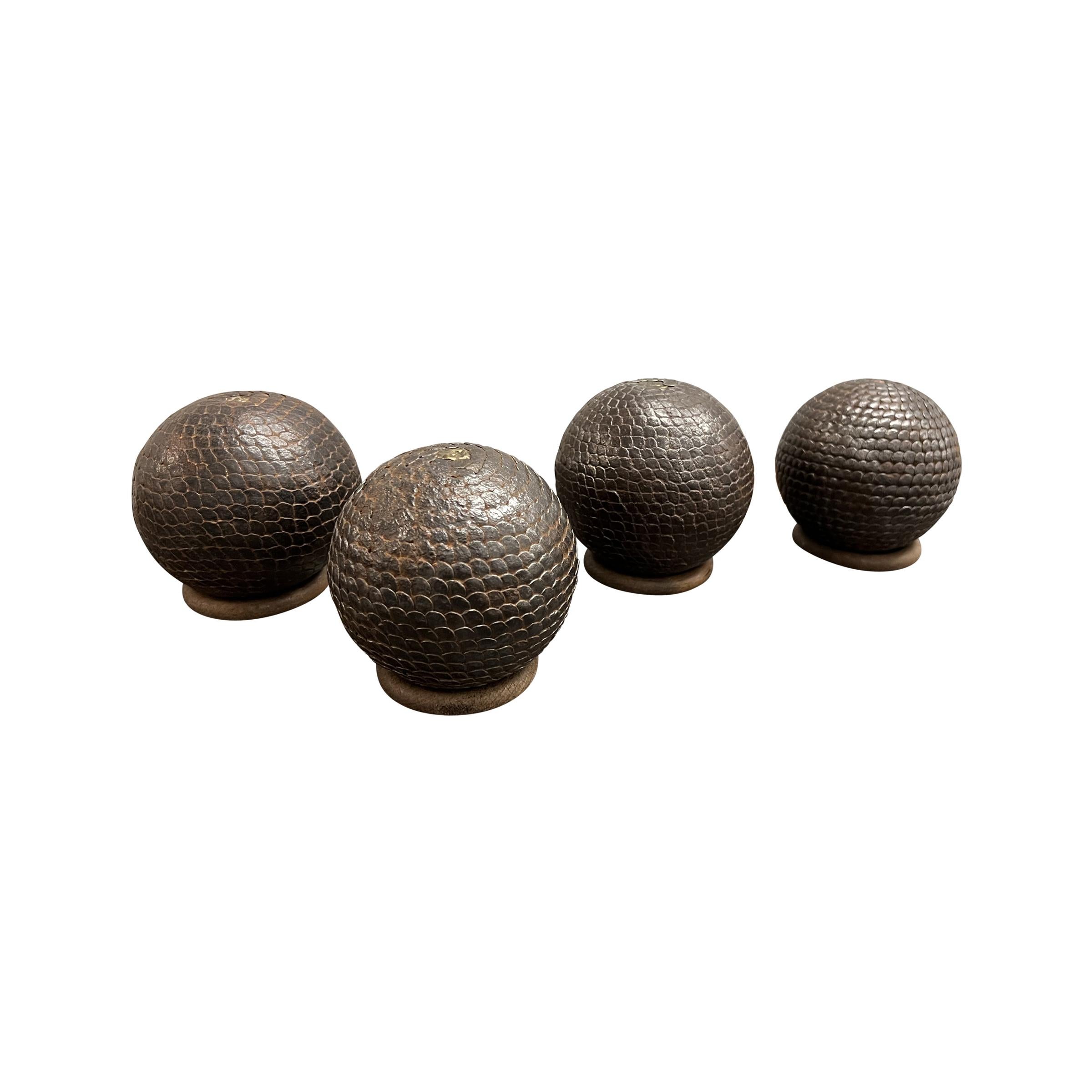 antique petanque balls