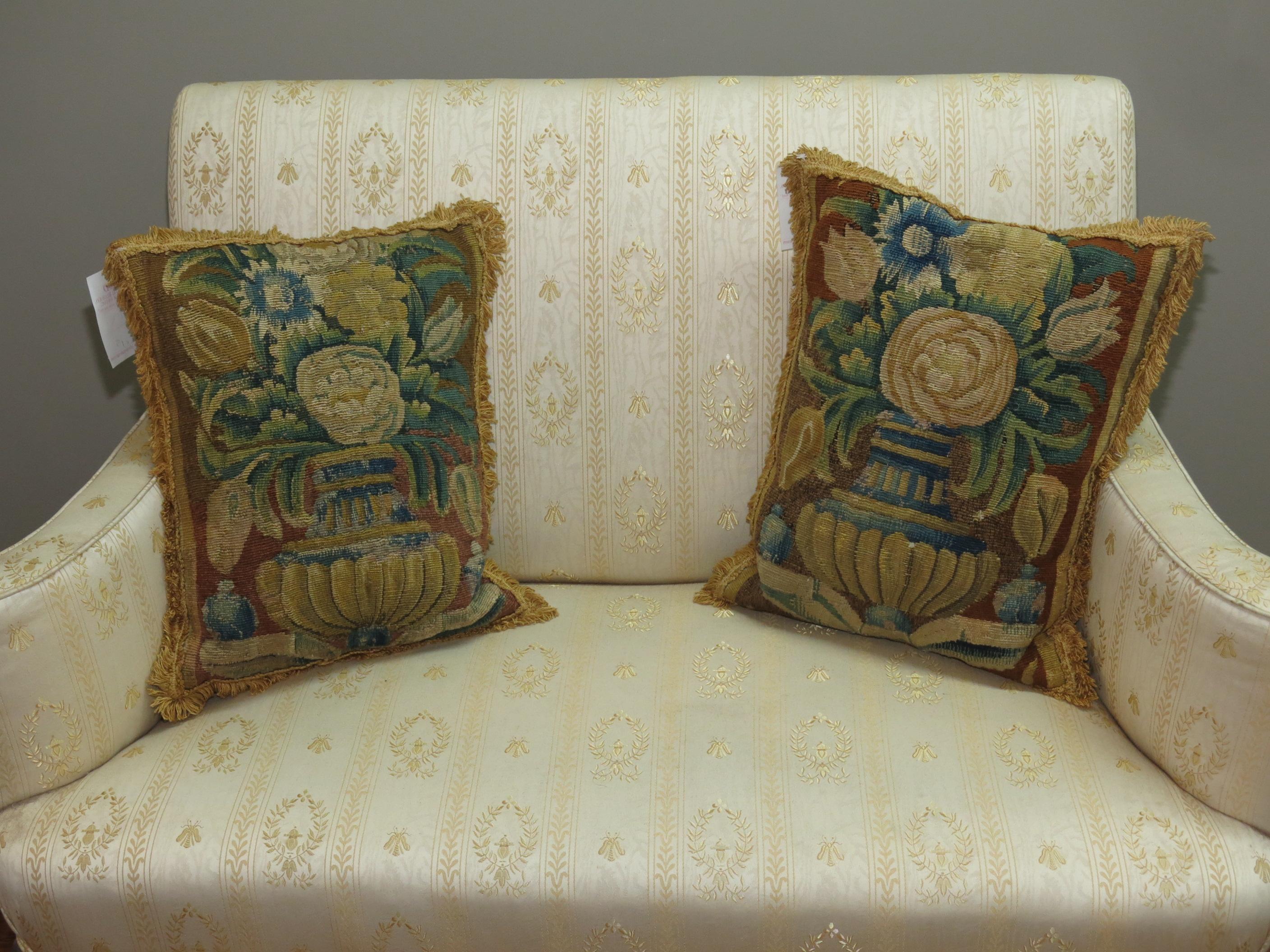 Set of 19th Century French Tapestry Pillows 2