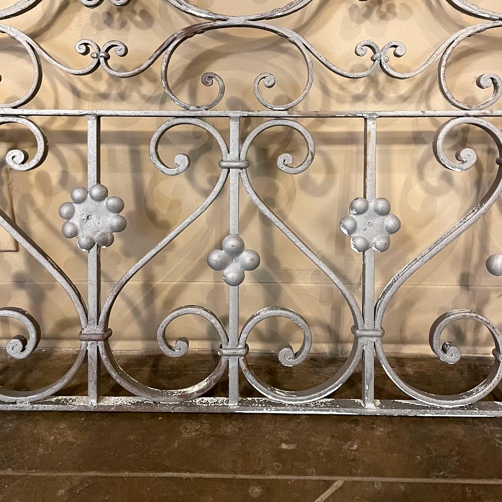 Set of 19th Century French Wrought Iron Balustrades, Window Guards For Sale 4