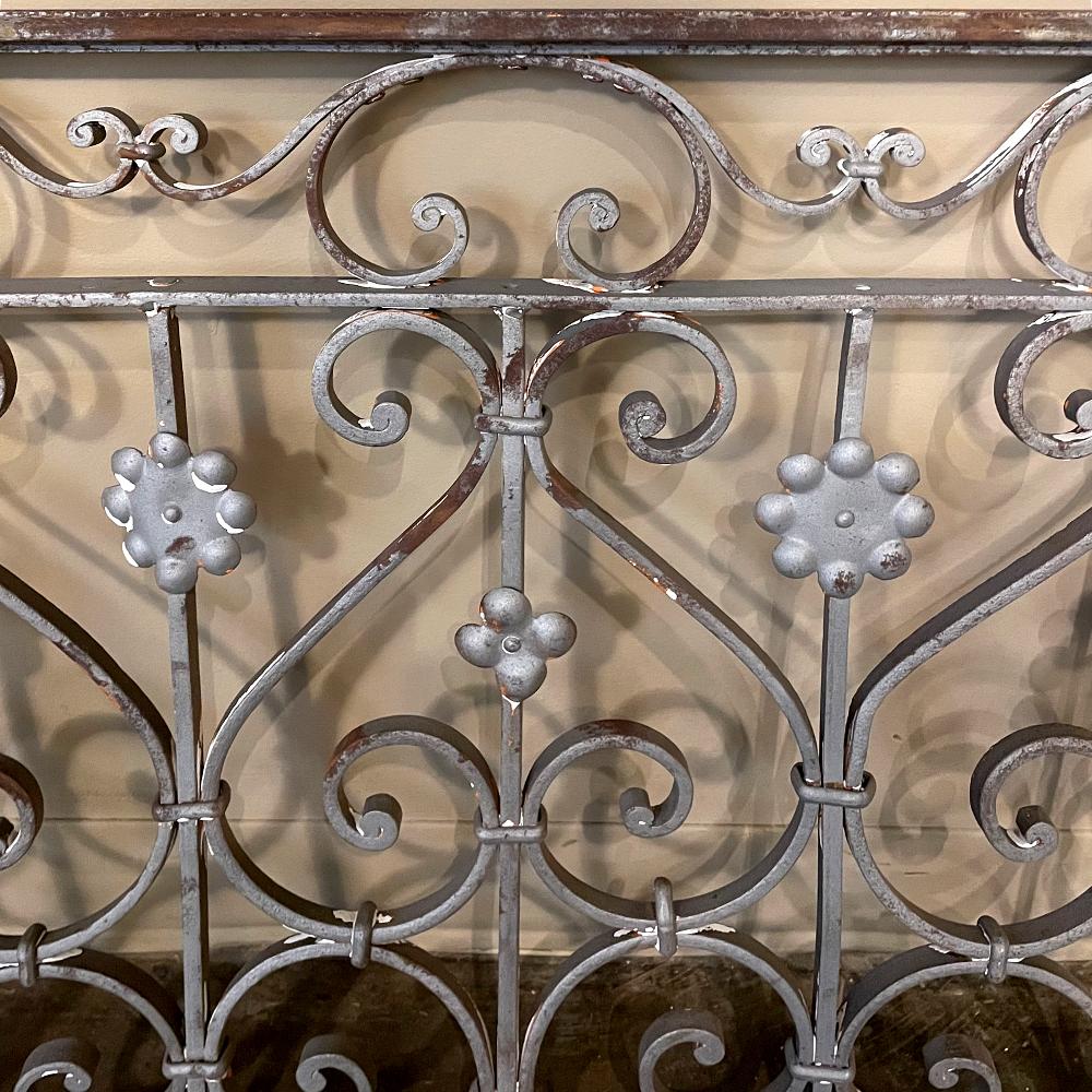Set of 19th Century French Wrought Iron Balustrades, Window Guards For Sale 6
