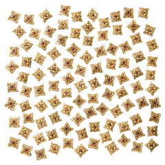 Set of 19th Century Gilt & Polychrome Plaster Embellishments