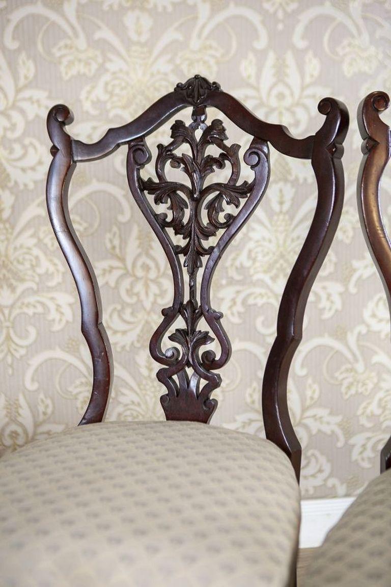 Ensemble de chaises en frêne Louis XV du XIXe siècle avec dossiers ajourés en vente 4