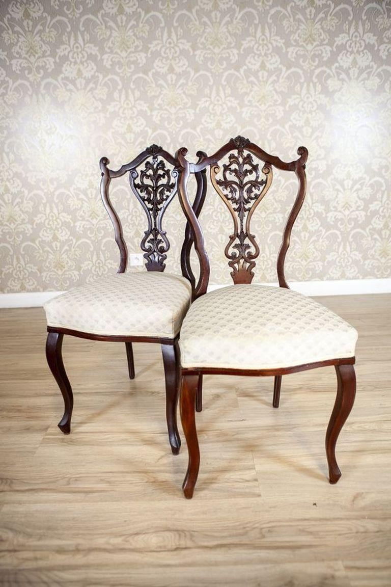 Louis-Philippe Ensemble de chaises en frêne Louis XV du XIXe siècle avec dossiers ajourés en vente