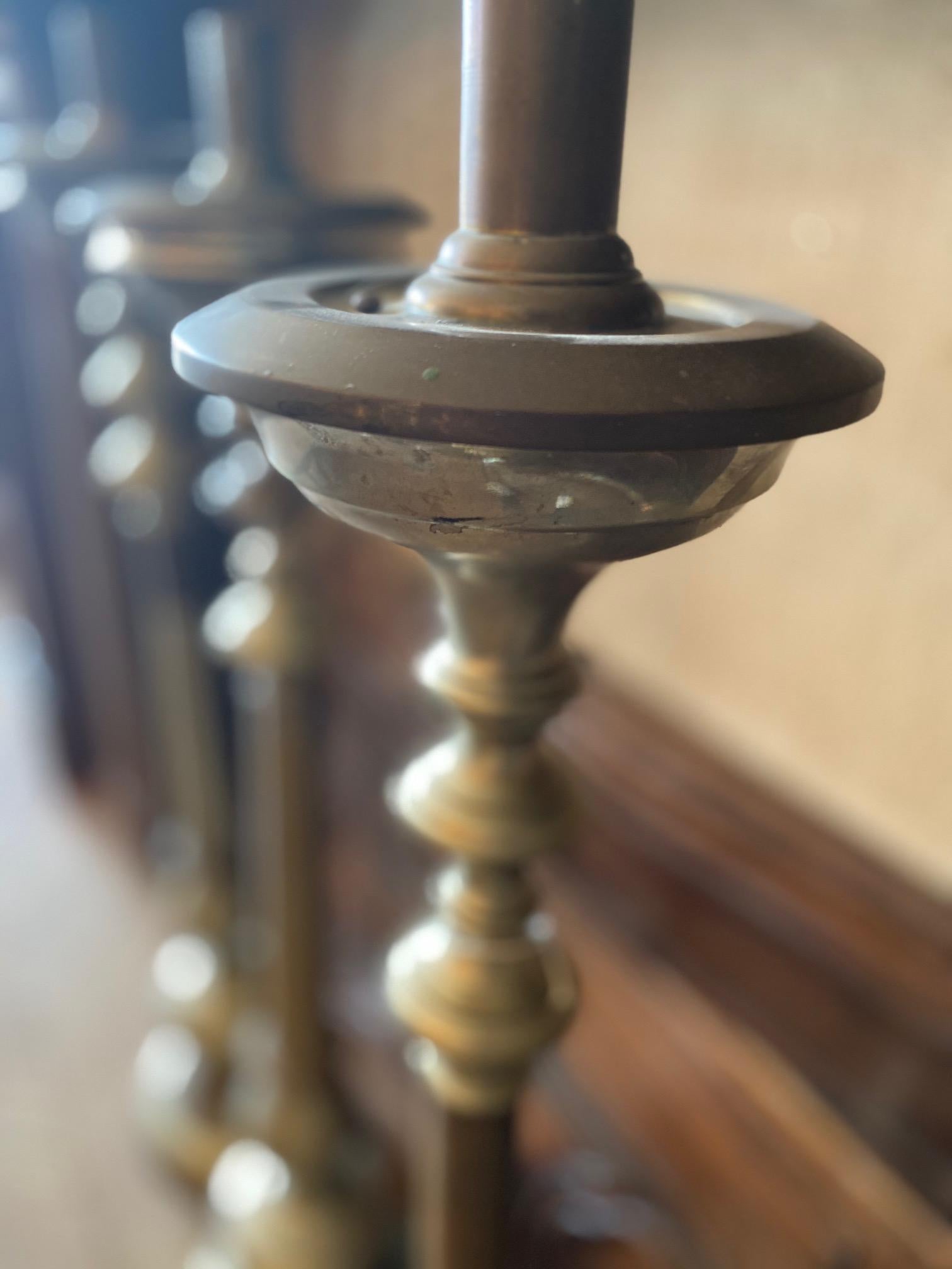 18th Century and Earlier Set of 19th Century Spanish Candlesticks