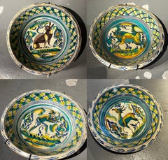 Set of 19th Century Spanish Triana "Lebrillo" Ceramic Plate
