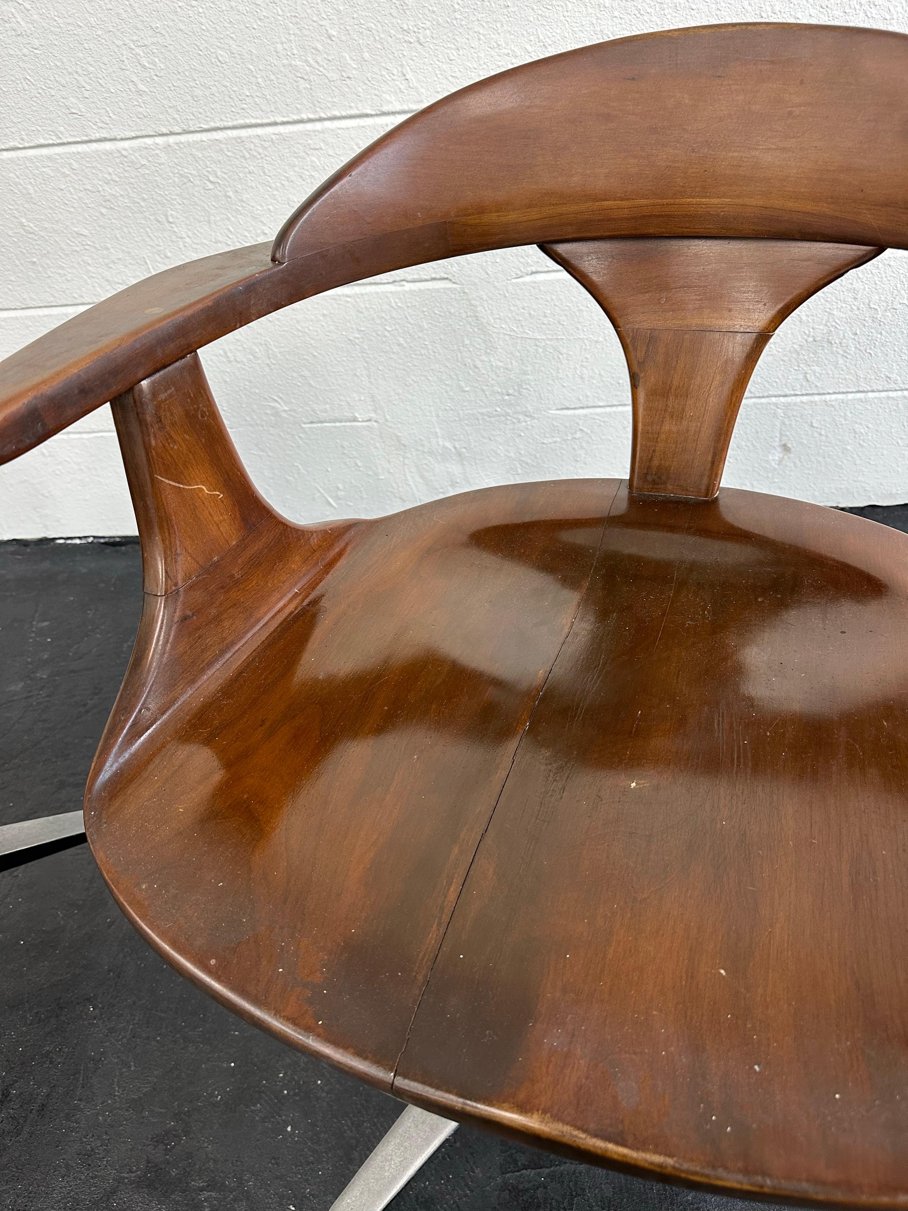 Set of 2 1960s Heywood Wakefield Cliff House Chairs 5