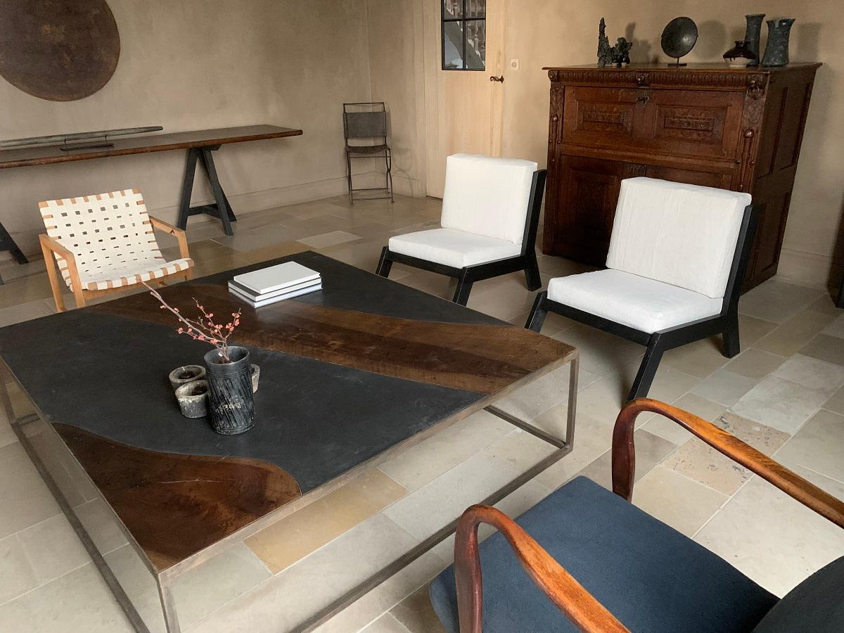 Conjunto de 2 tumbonas cubistas de los años 70 en Bueno estado para la venta en Vosselaar, BE