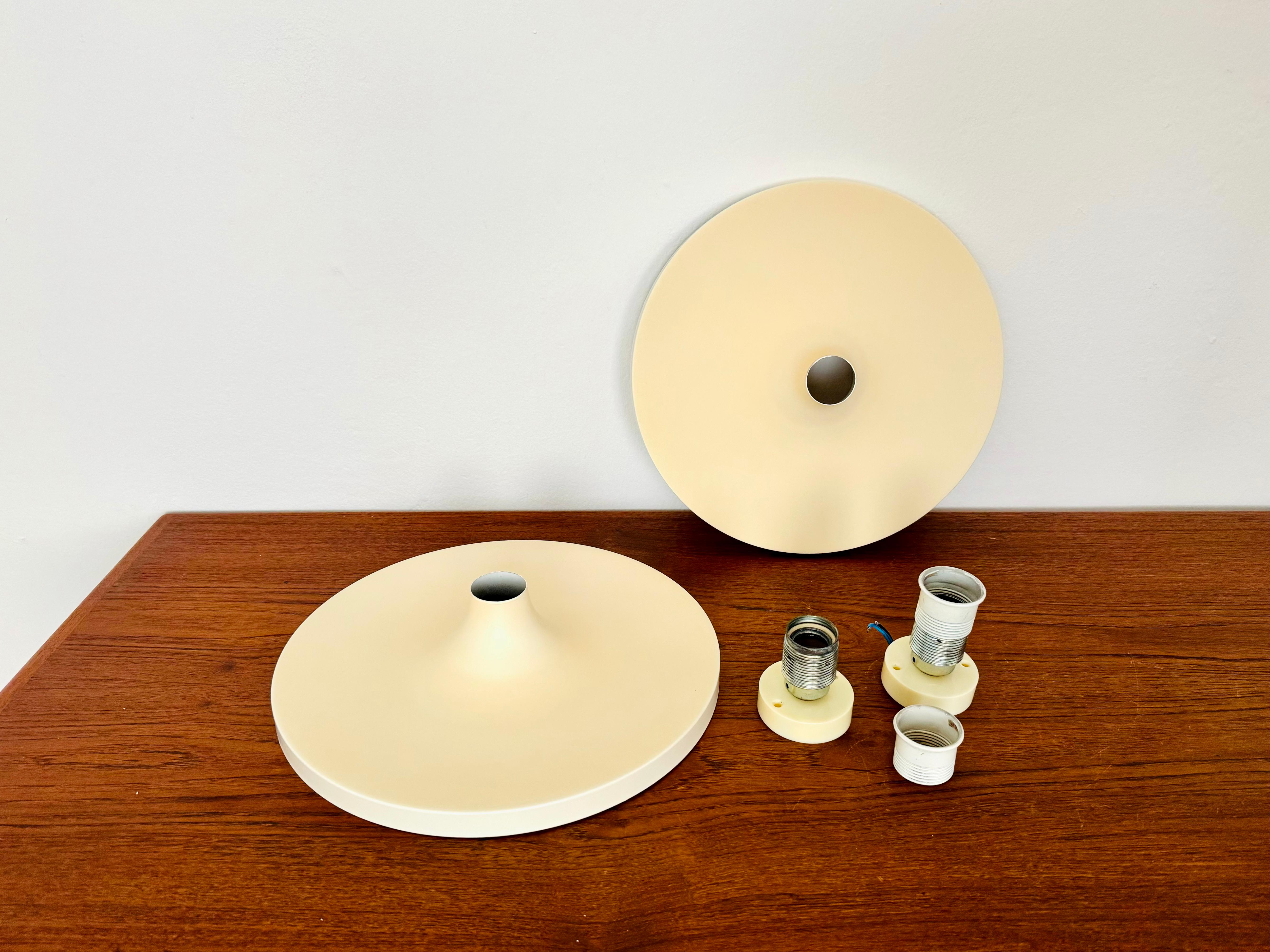 2er-Set 1970er Ufo-Wand- oder Deckenlampen von Cosack im Angebot 4