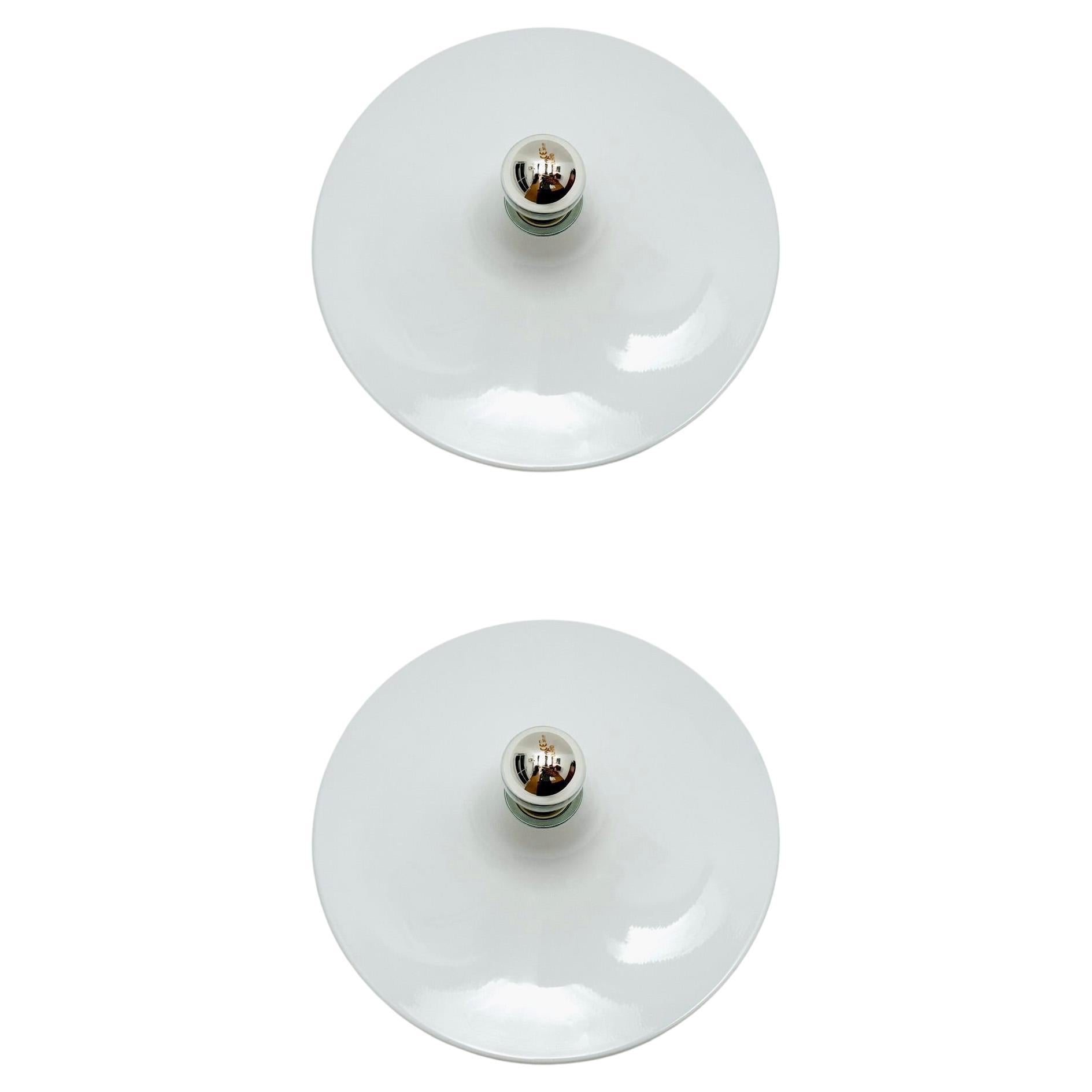 Set of 2 1970s Ufo Wall or Ceiling Lamps