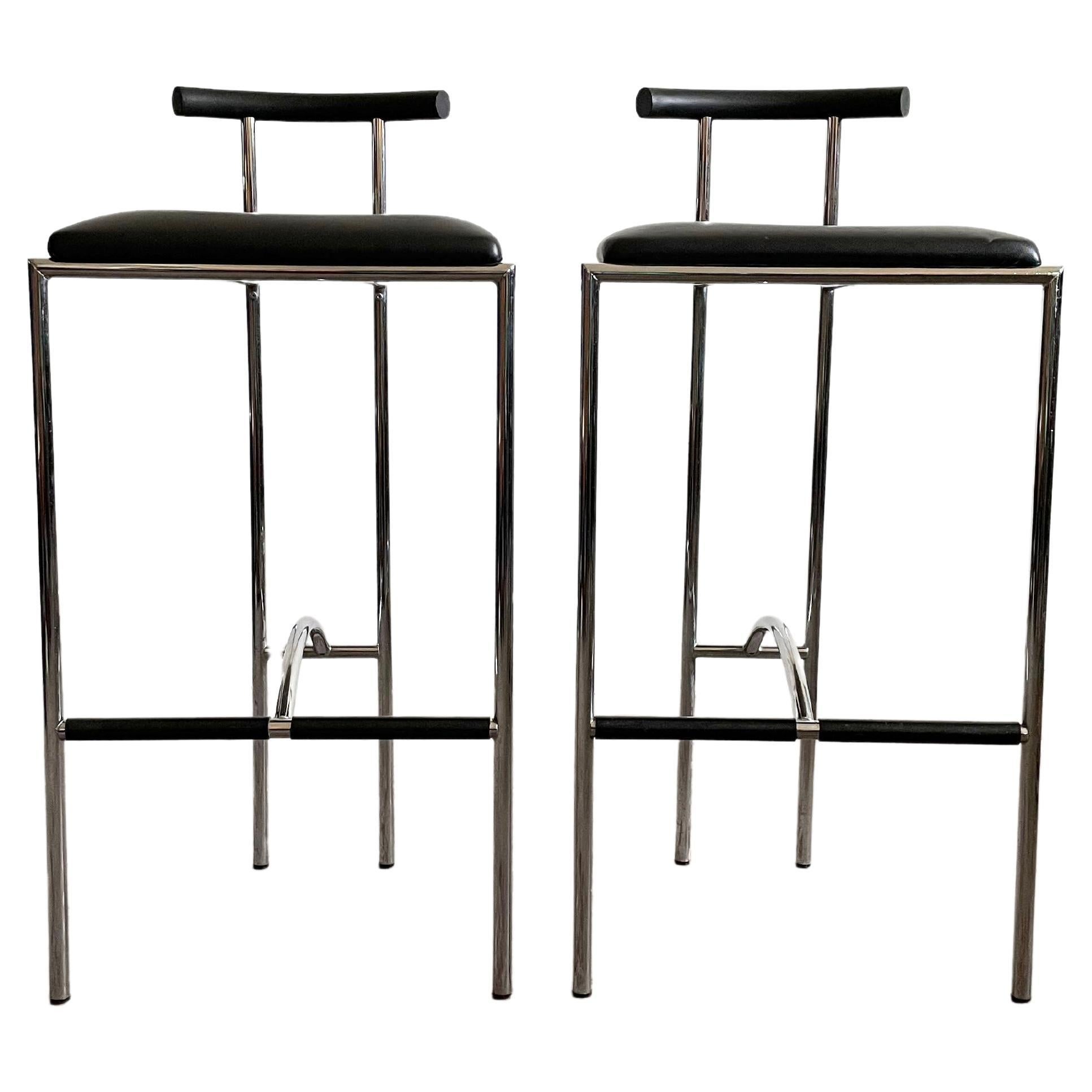 Set of 2 1980s Tokyo Bar Stools by Rodney Kinsman for Bieffeplast, Italy 1985