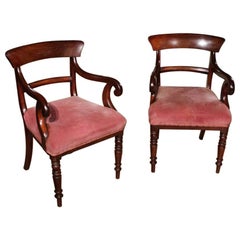 Set of 2 19th Century Mahogany Chairs