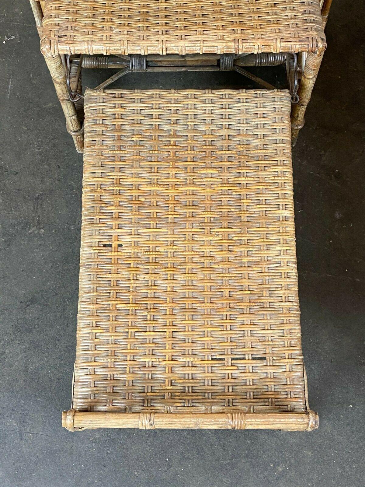 Set of 2 20s 30s Vintage Bauhaus Rattan Chair by Erich Dieckmann 1920s 1930s 5