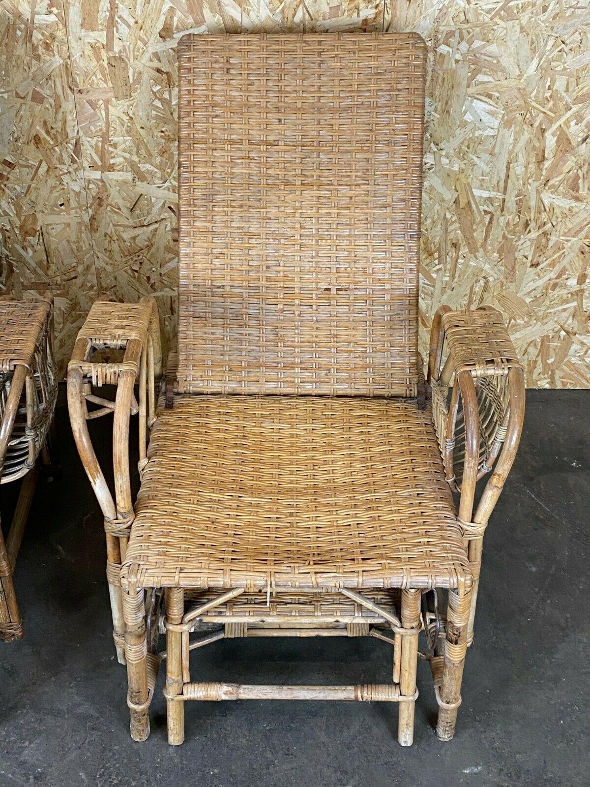 Metà XX secolo Set of 2 20s 30s Vintage Bauhaus Rattan Chair by Erich Dieckmann 1920s 1930s