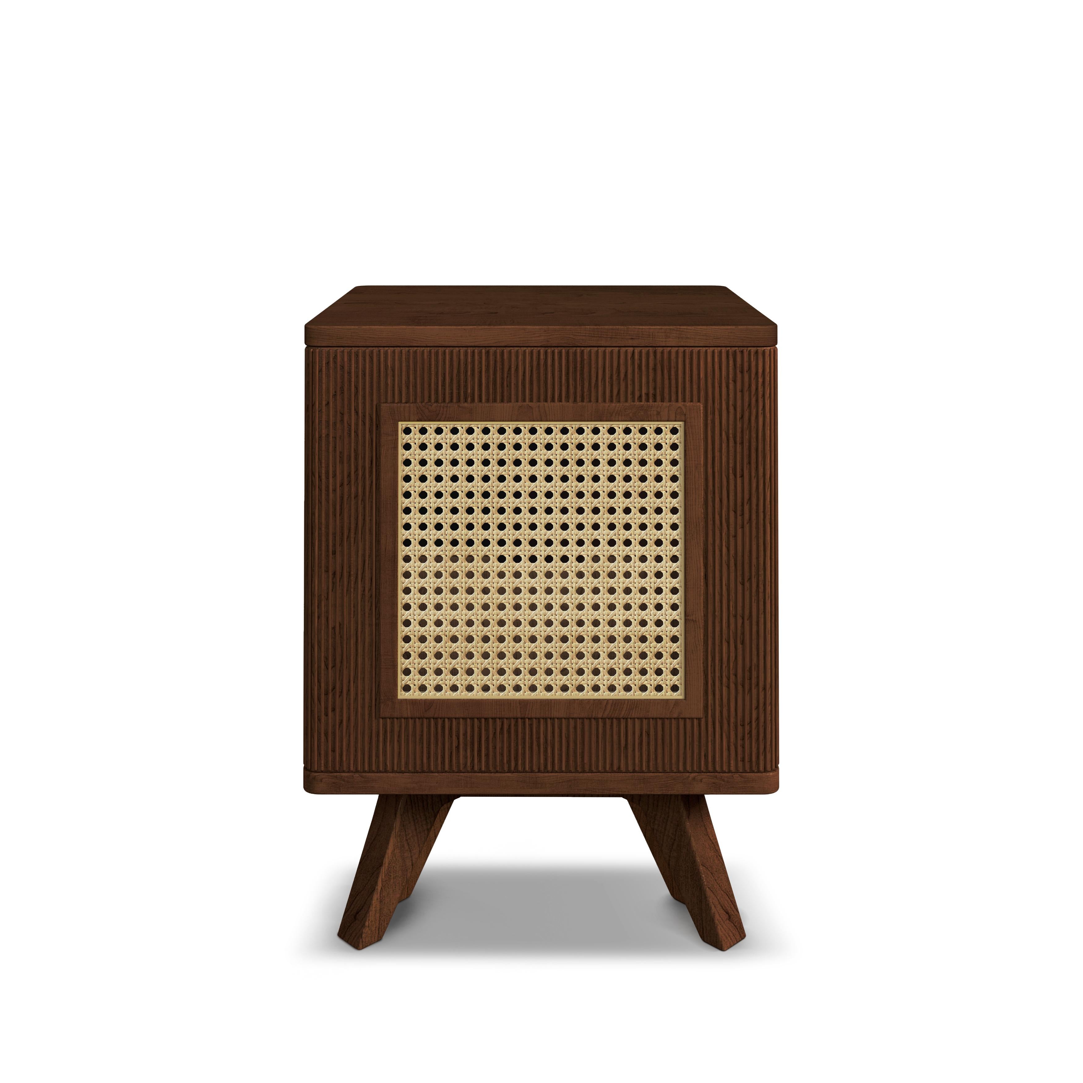 Set di 2 Comodini Harrison in rattan del 21° secolo by Wood Tailors in vendita 2