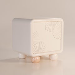 Set of 2 21st Mon Ooh Bedside Table Lacquered Wood by Malabar