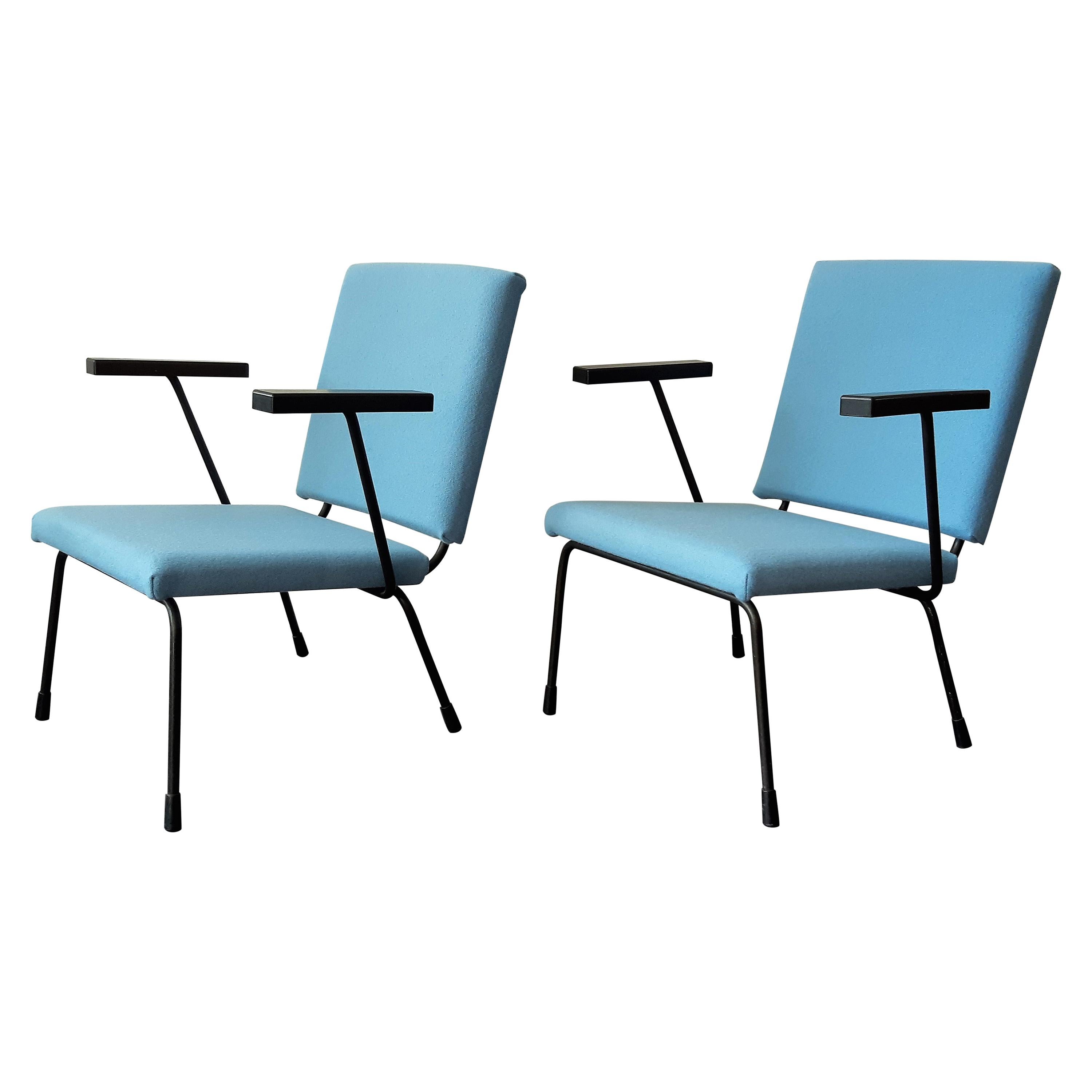 Set of 2 '415' Lounge Chairs by Wim Rietveld for Gispen, The Netherlands 1950's