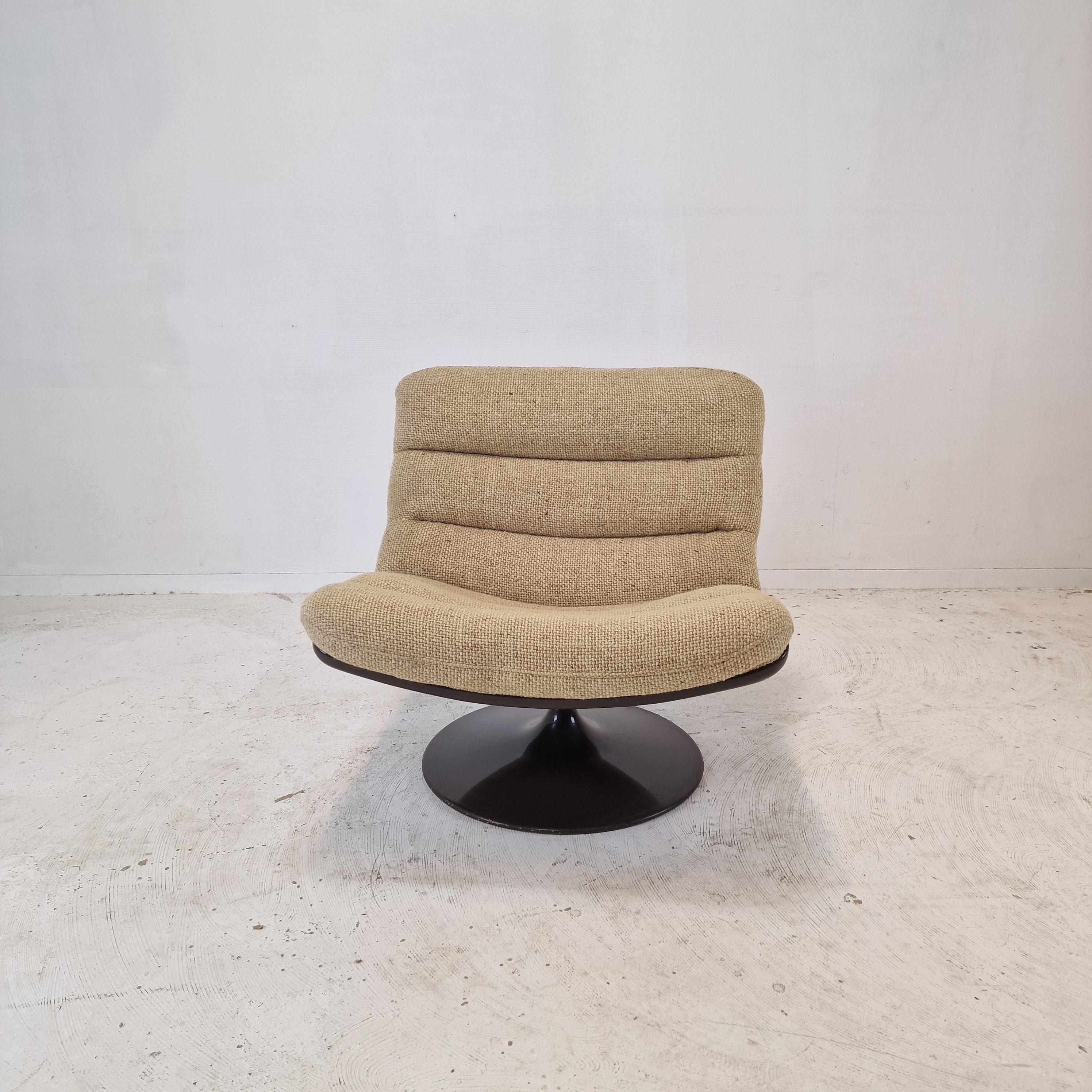 Ensemble de 2 chaises longues 975 de Geoffrey Harcourt pour Artifort, 1970 Bon état - En vente à Oud Beijerland, NL