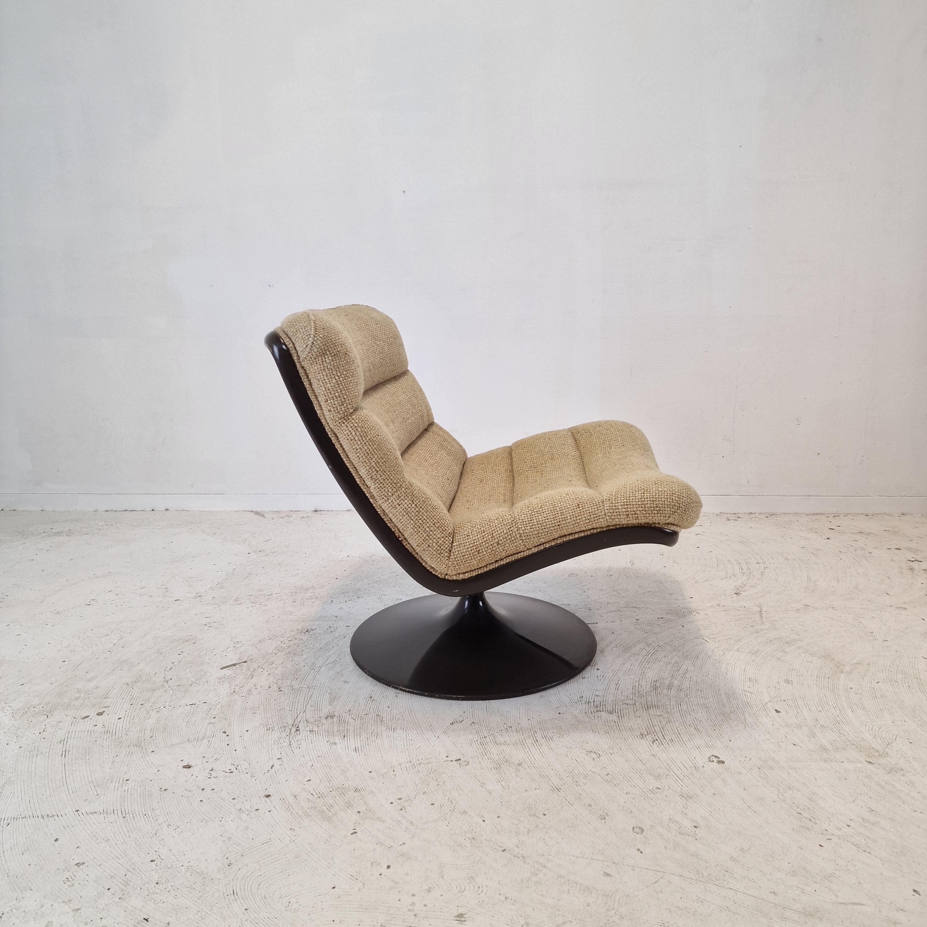Metal Set of 2 975 Lounge Chair by Geoffrey Harcourt for Artifort, 1970s For Sale