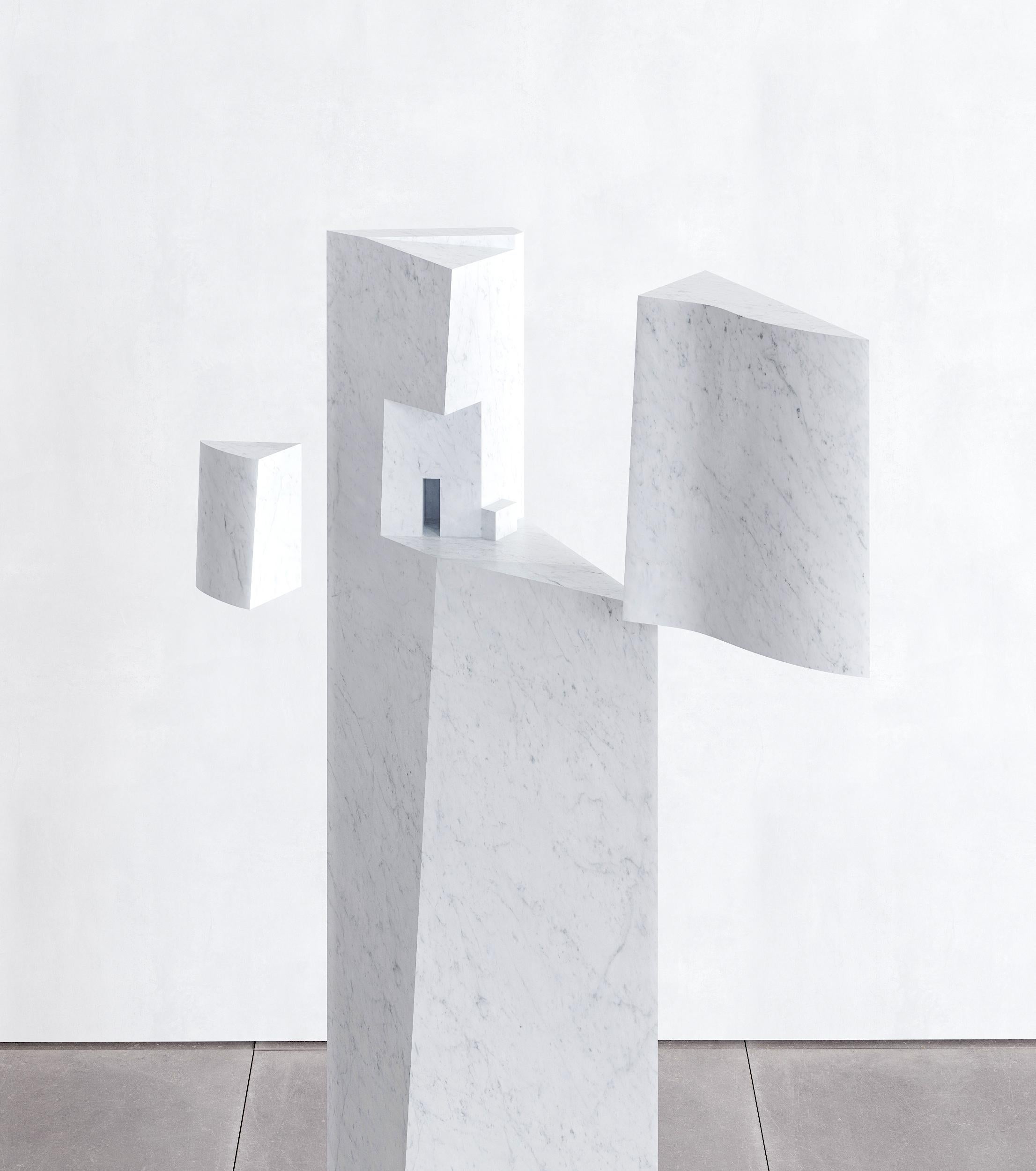 2er-Set Stöß-Skulpturen von verstreuten Scheiben-Objekten (21. Jahrhundert und zeitgenössisch) im Angebot