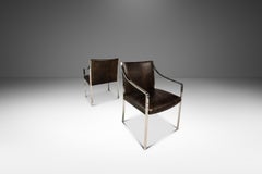 Set of 2 Accent Chairs in Chrome by Bert England for Stow Davis, USA, c. 1960s