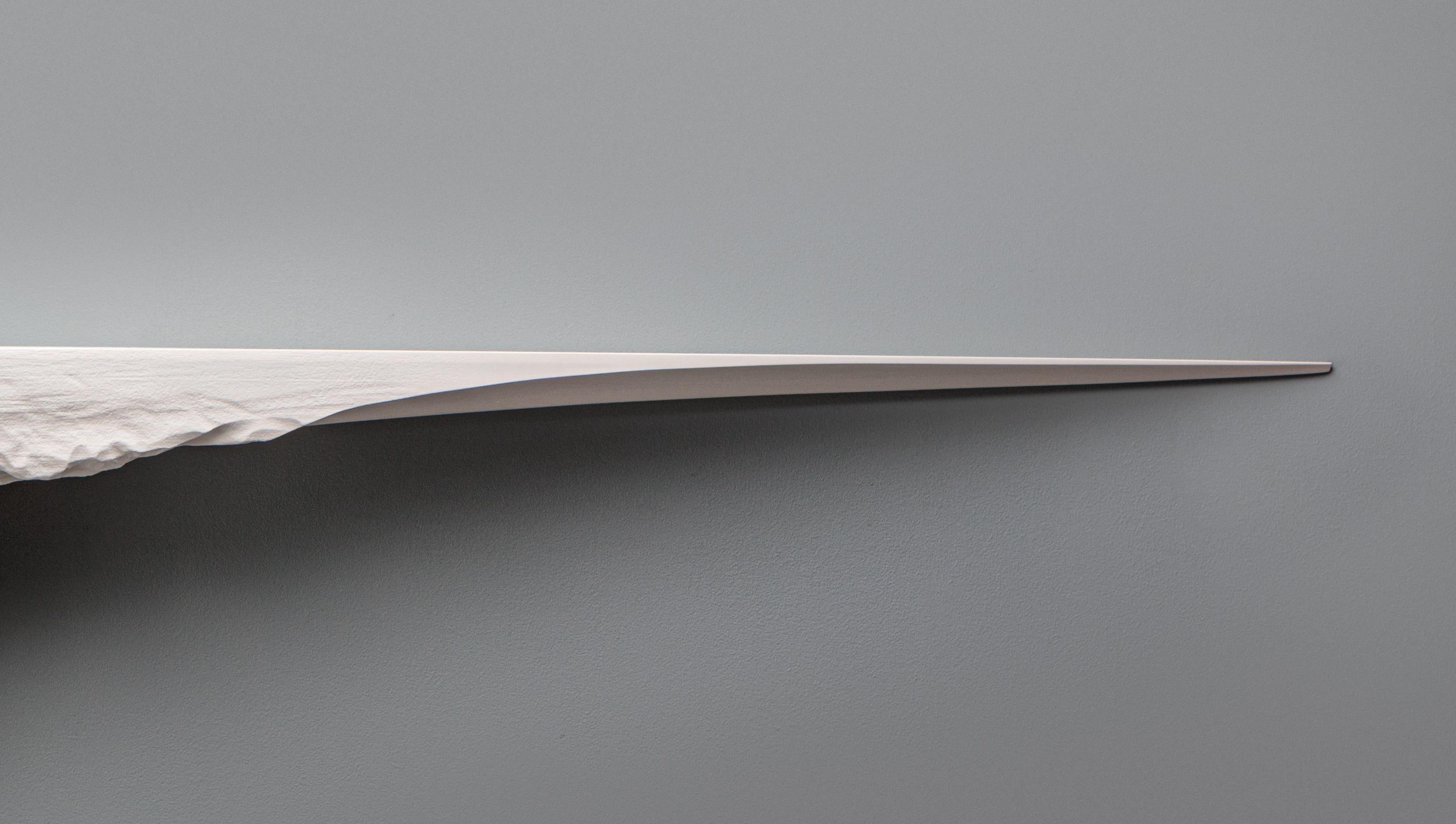 Set di 2 mensole da parete Acias scolpite a mano in sicomoro eroso di Tor Rothschild In condizioni Nuovo in vendita a Geneve, CH