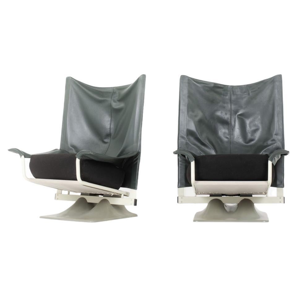 Set of 2 Aeo armchairs by Paolo Deganello for Cassina 1973 For Sale