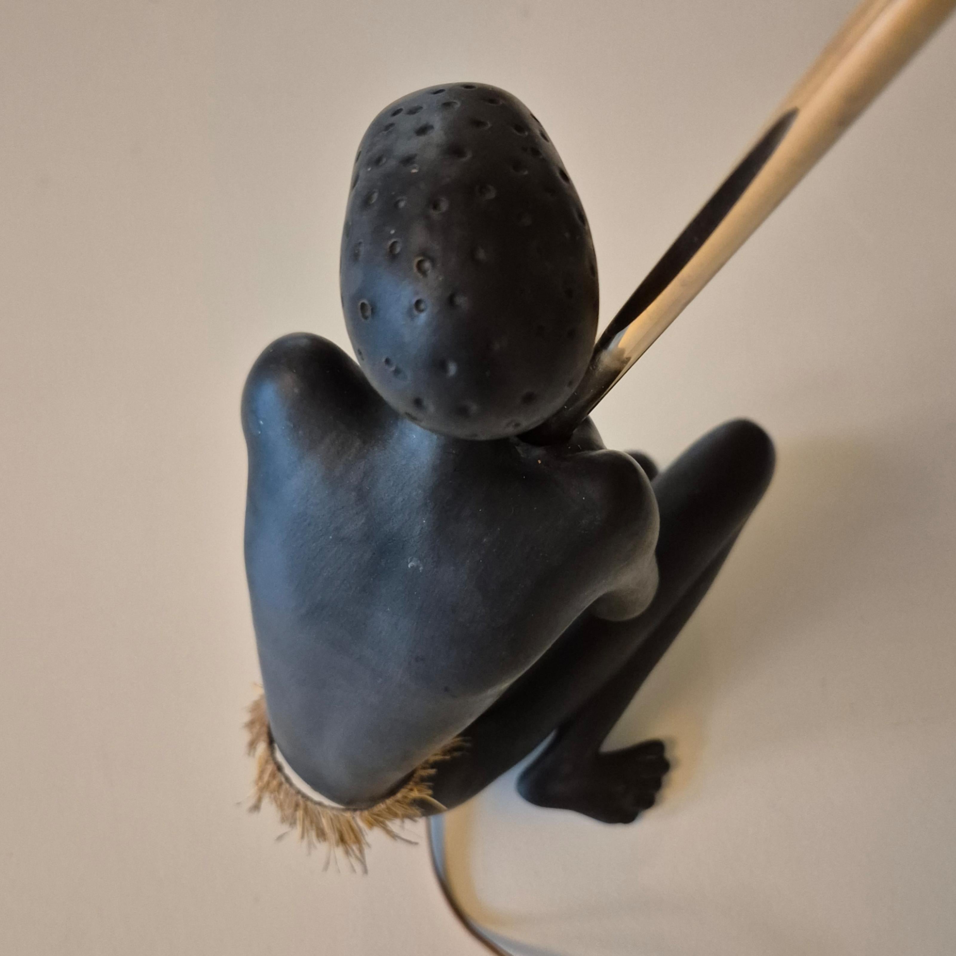 Conjunto de 2 figuras africanas de Gmundner Keramik, Austria Años 50 en venta 1