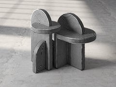 Set of 2 After Ago Side Table by Richard Yasmine