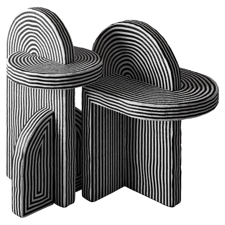 Richard Yasmine Set of 2 After Ago Side Tables, 2020, offered by Galerie Philia Furniture