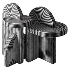 Set of 2 After Ago Side Table by Richard Yasmine
