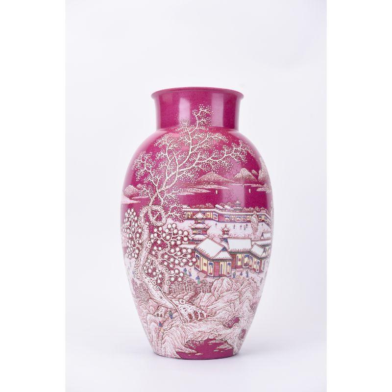 Set of 2 Agate Red snow scene vases by WL Ceramics
Materials: Porcelain
Dimensions: H35 x Ø21 cm

Also available: different options.

In addition to the manufacturing of large porcelain objects, WL CERAMICS is known for making refined