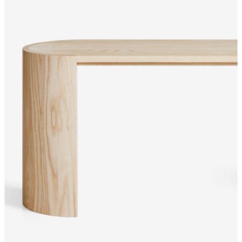 Finnish Set of 2, Airisto Side Table & Bench, Natural Ash by Made by Choice For Sale