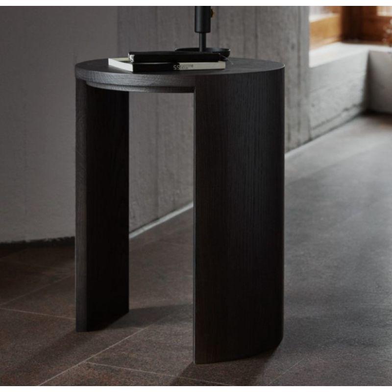 Post-Modern Set of 2, Airisto Side Table & Bench, Stained Black by Made By Choice