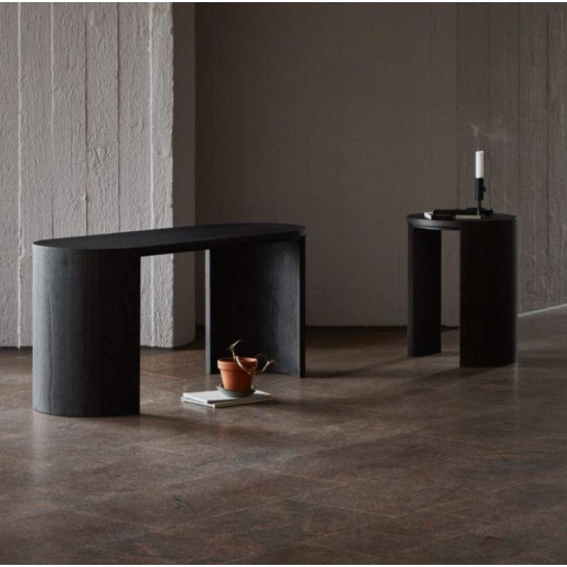 Set of 2, Airisto Side Table & Bench, Stained Black by Made By Choice 2