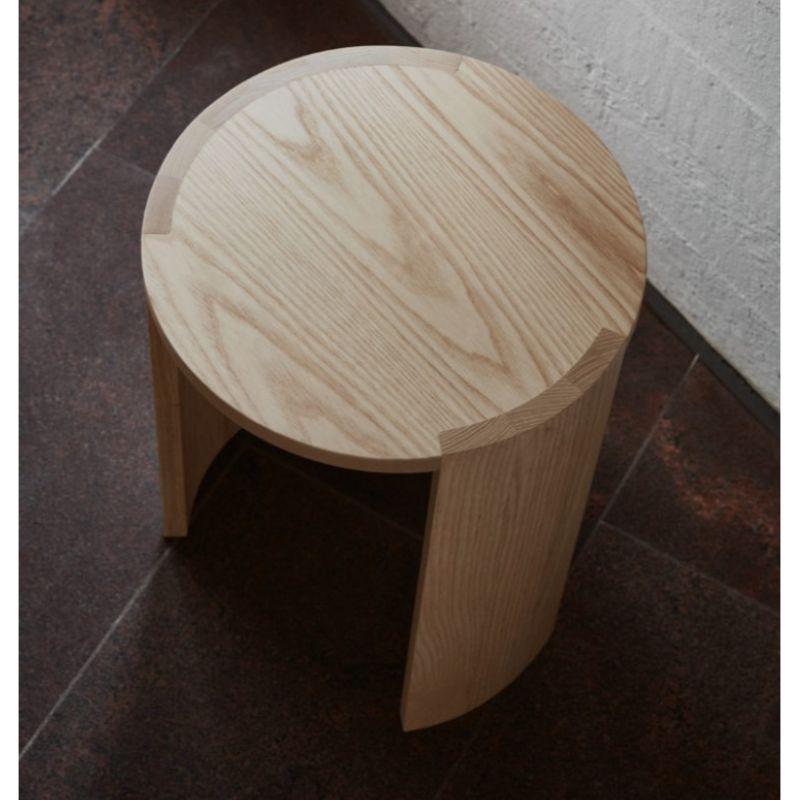 Post-Modern Set of 2, Airisto Side Tables / Stools, Natural Color by Made by Choice