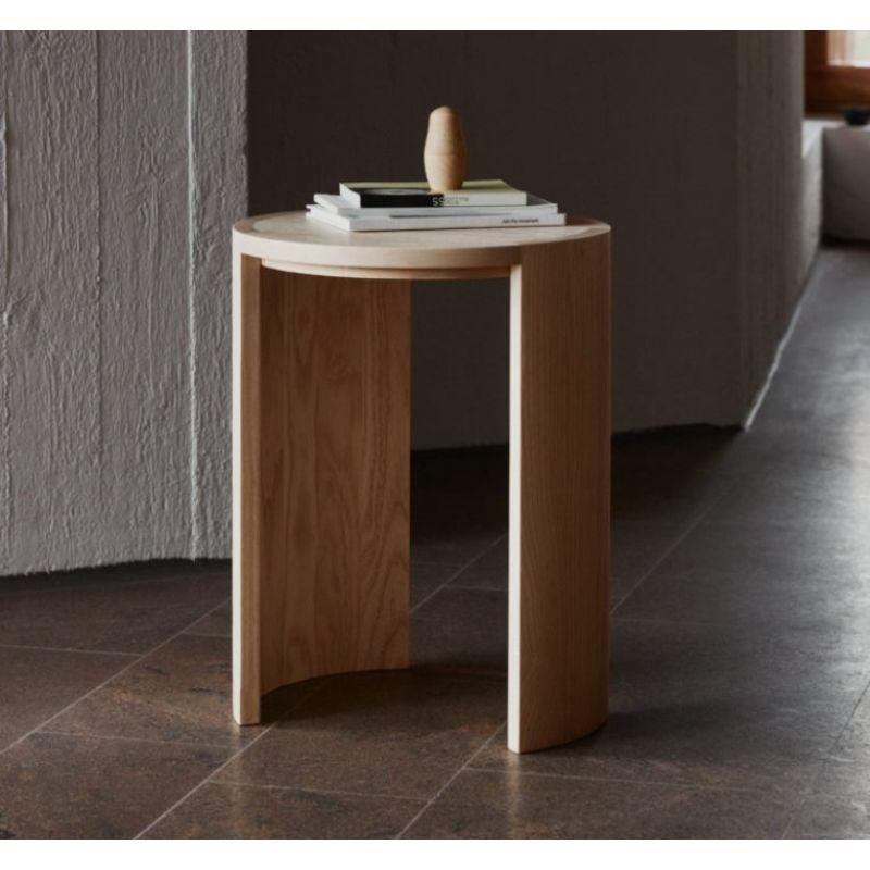 Post-Modern Set of 2, Airisto Side Tables/Stools, Natural Color by Made by Choice