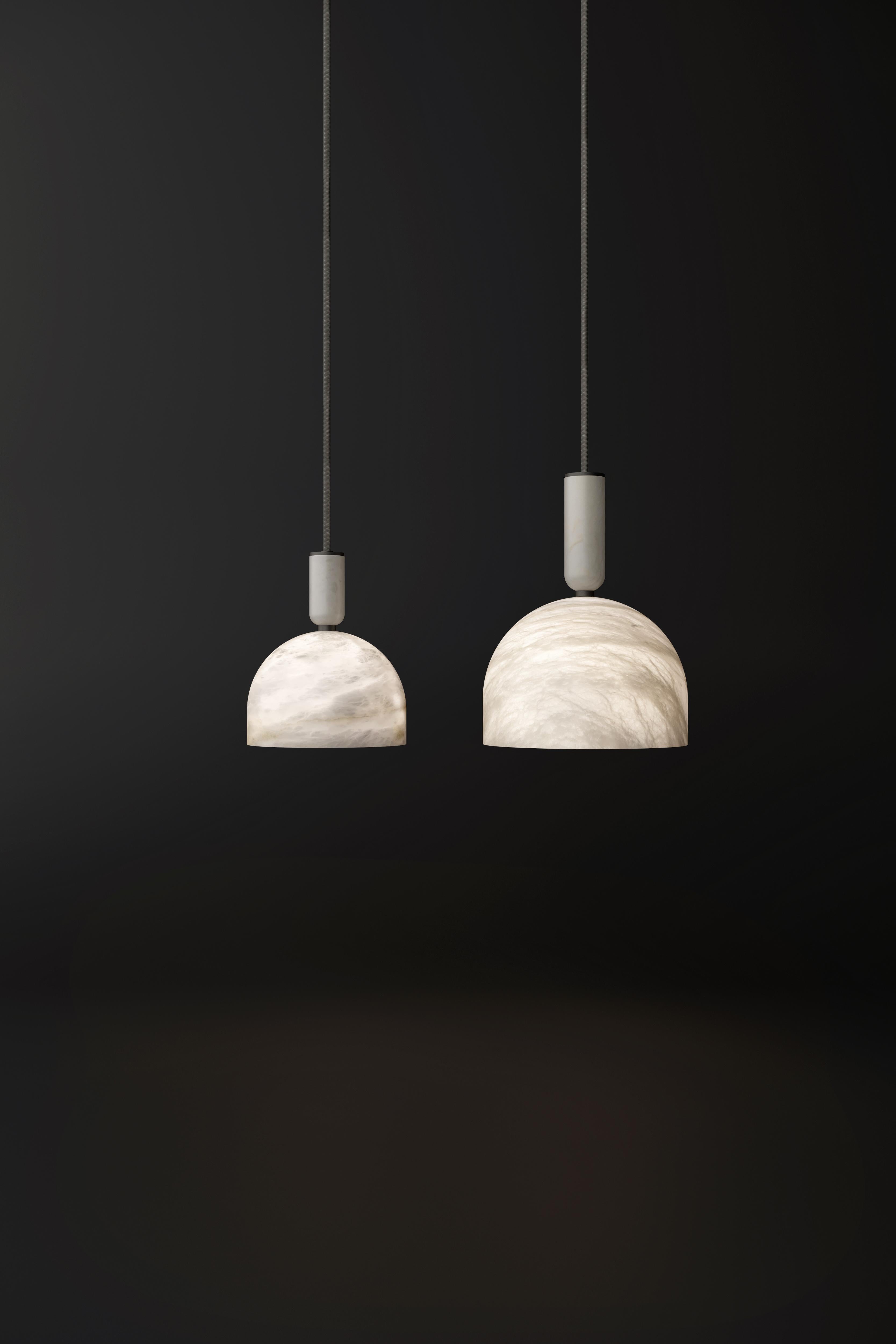 Set of 2 Alabaster Oki pendant light by Atelier Alain Ellouz
Collection Edition
Atelier Arnaud Sabatier
Dimensions: Ø 5.5
