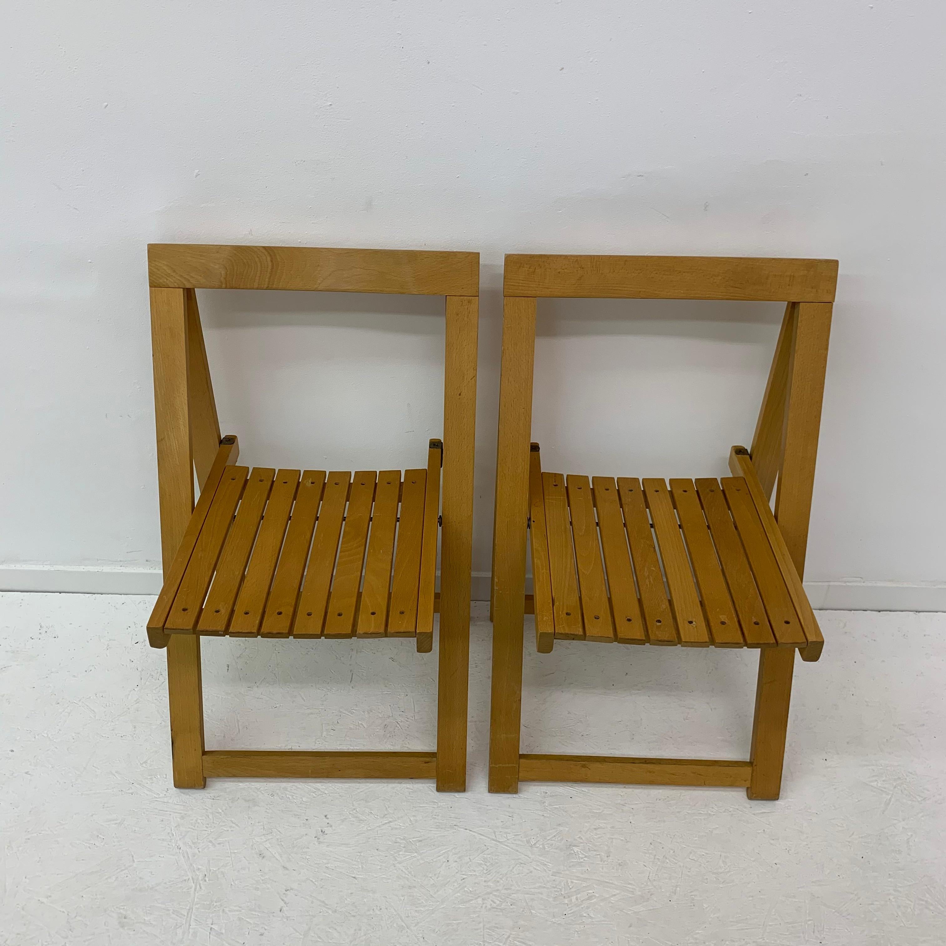 Set of 2 Aldo Jacober for Alberto Bazzani folding chairs, 1960’s For Sale 5